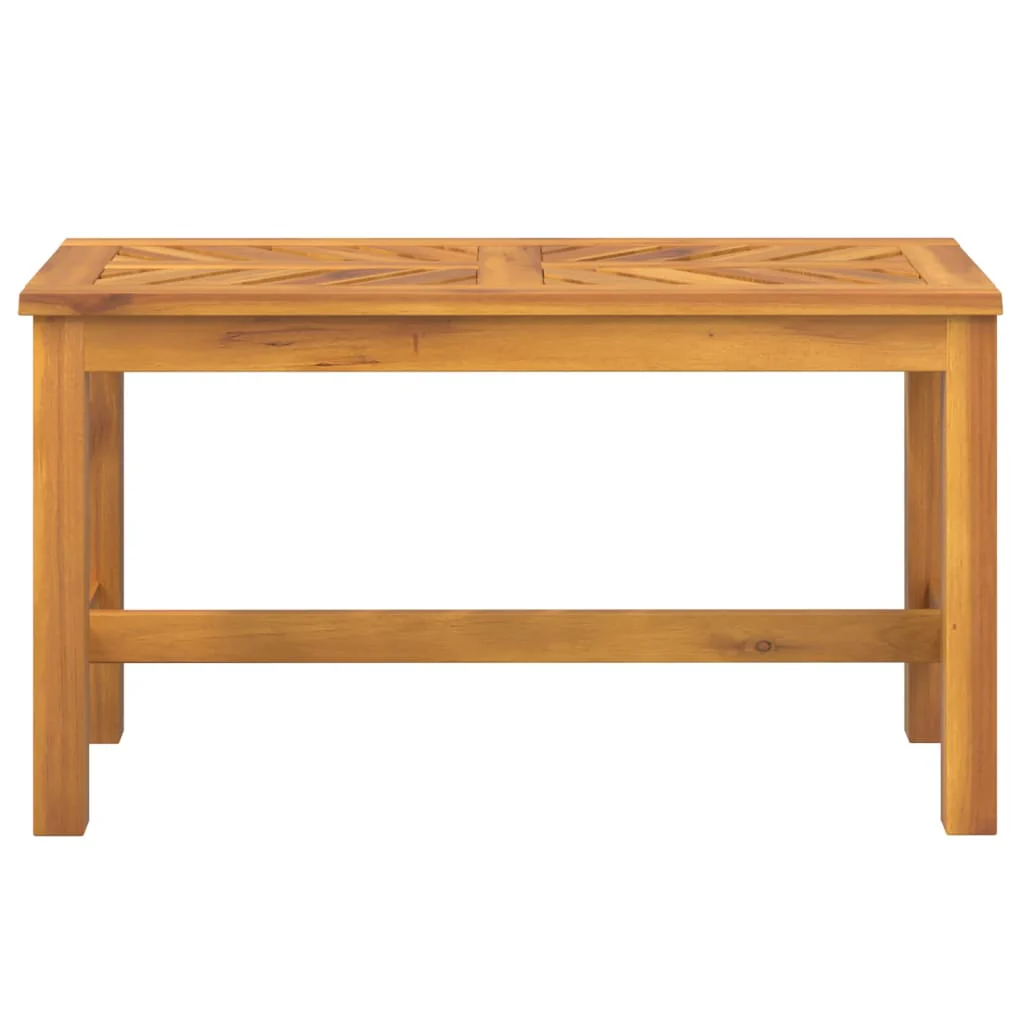 havebænk 80 cm massivt akacietræ - Image 3