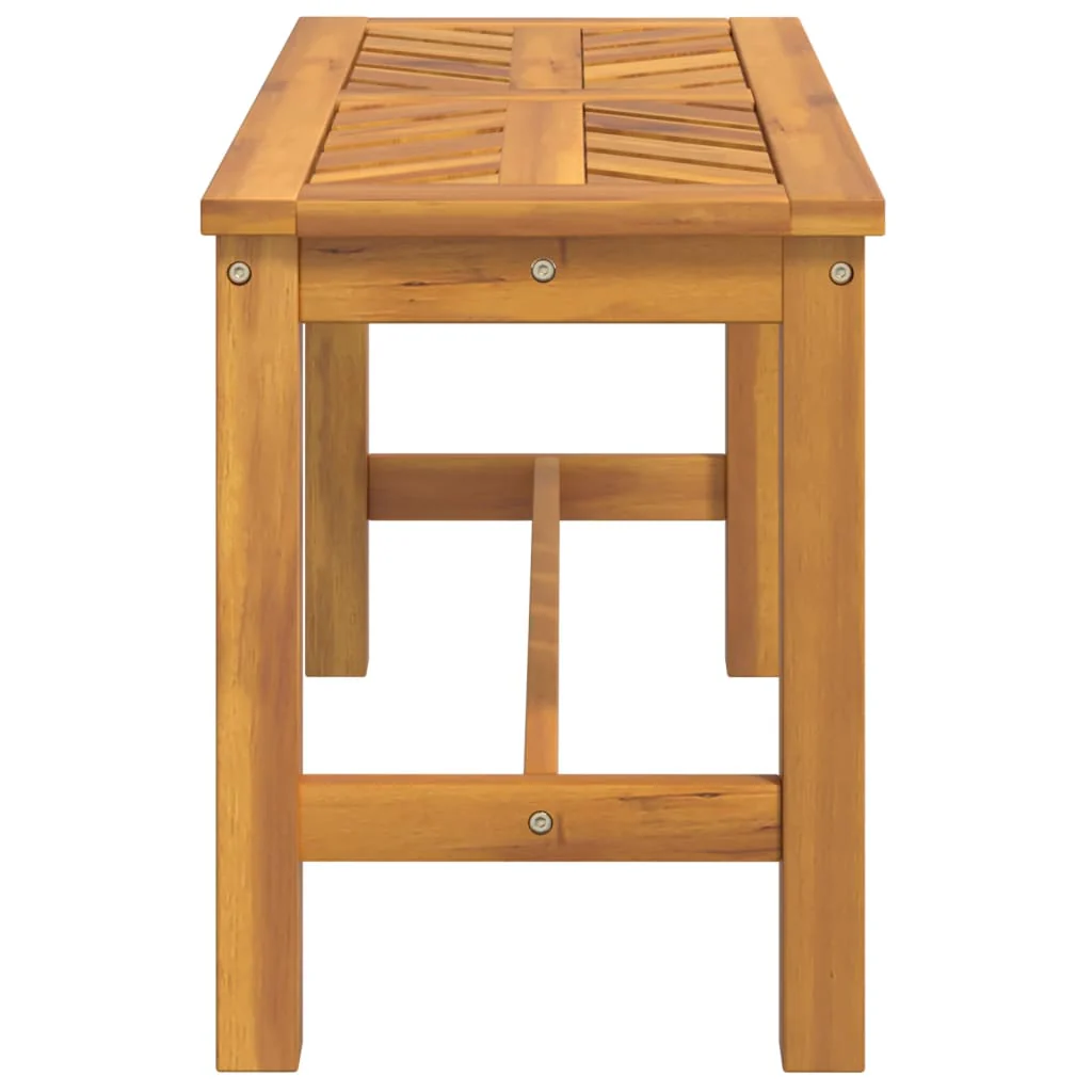 havebænk 80 cm massivt akacietræ - Image 4