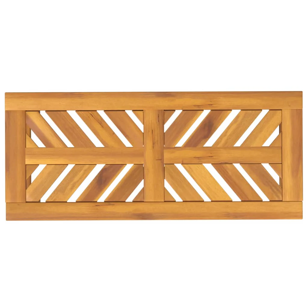 havebænk 80 cm massivt akacietræ - Image 5