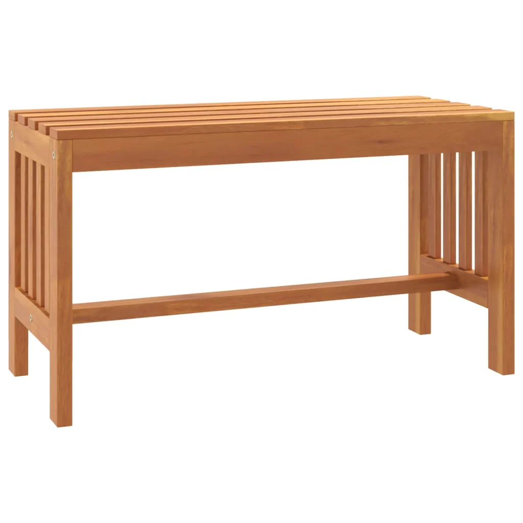 havebænk 80 cm massivt eukalyptustræ - Image 2