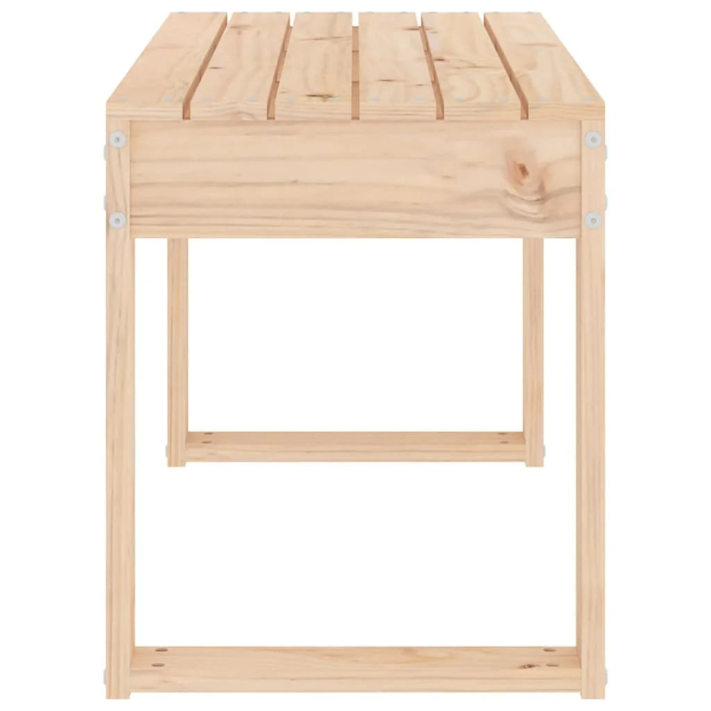 havebænk 80x38x45 cm massivt fyrretræ - Image 4