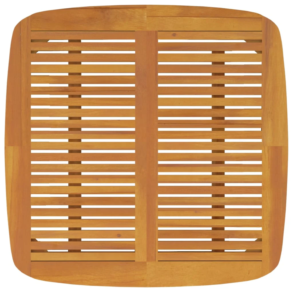 havebord 85x85x75 cm massivt akacietræ - Image 5