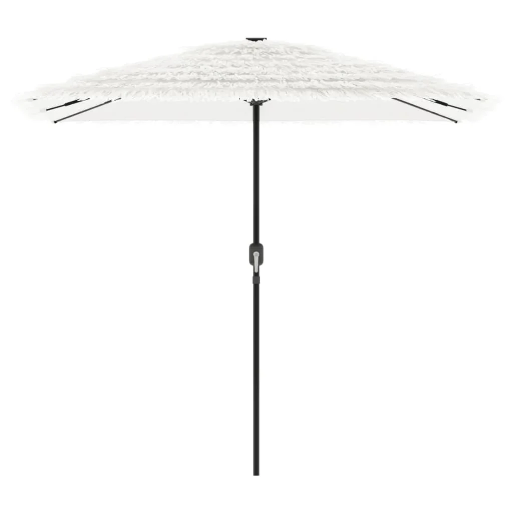 haveparasol med stålstang 248x248x248 cm hvid - Image 4
