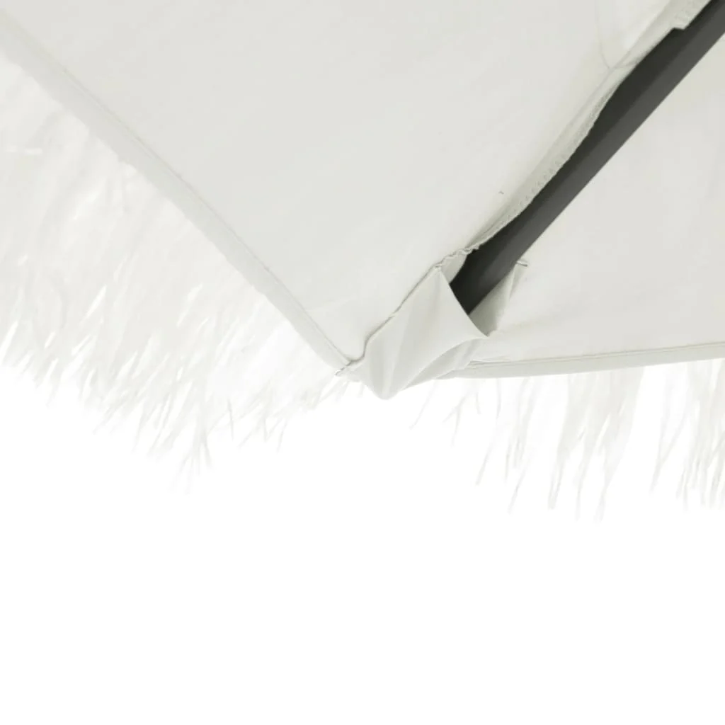 haveparasol med stålstang 248x248x248 cm hvid - Image 7