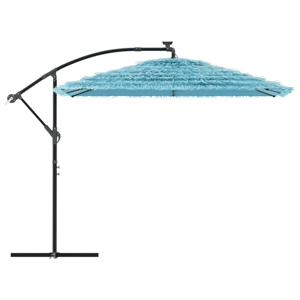 haveparasol med stålstang 269x269x235 cm blå - Image 4