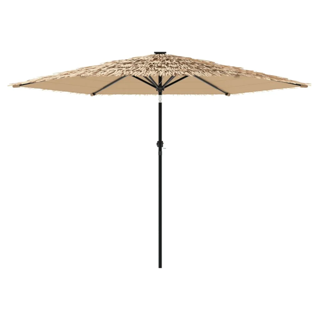 haveparasol med stålstang 288x288x225 cm brun - Image 4