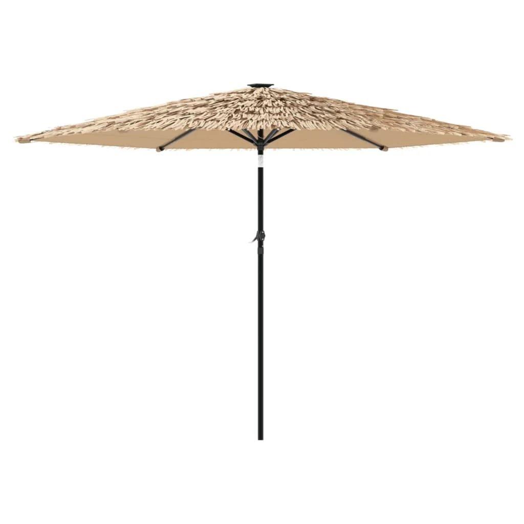 haveparasol med stålstang 288x288x225 cm brun - Image 5