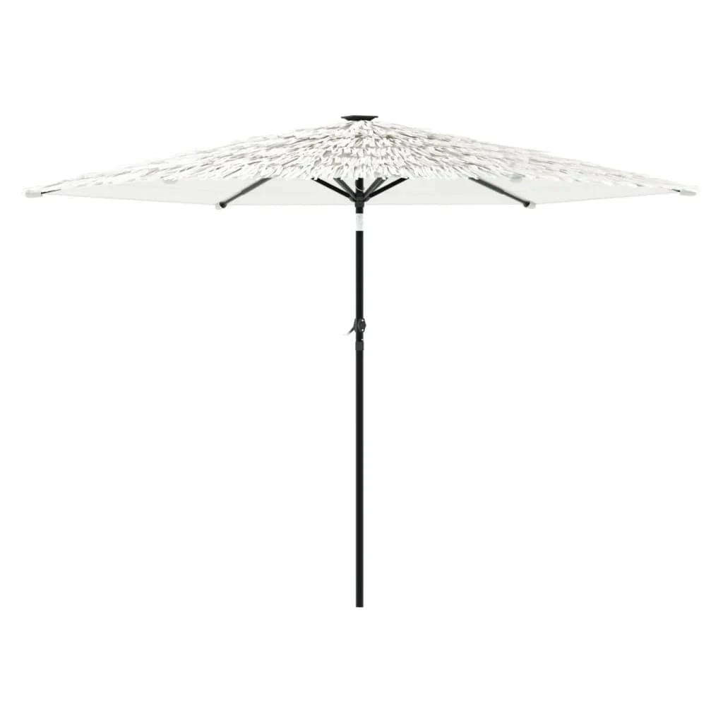 haveparasol med stålstang 288x288x225 cm hvid - Image 5