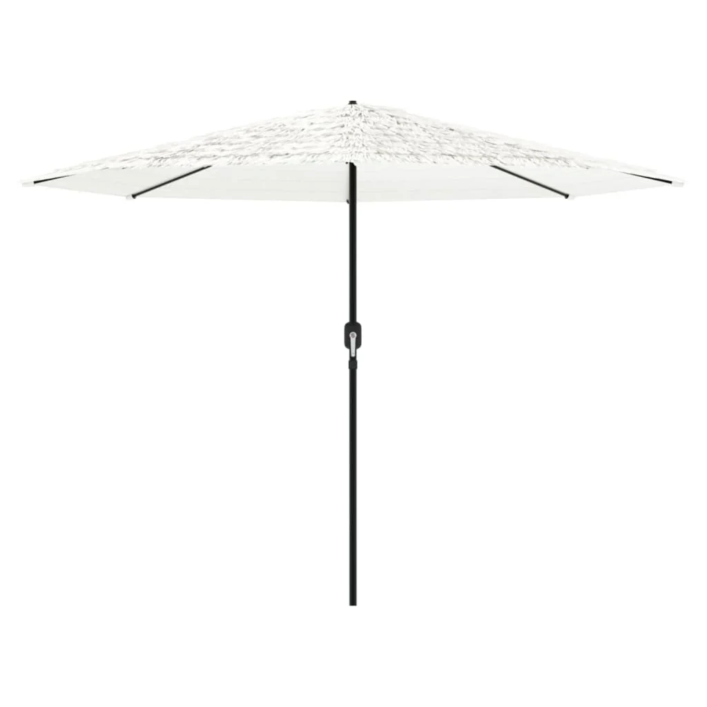 haveparasol med stålstang 388x388x248 cm hvid - Image 3