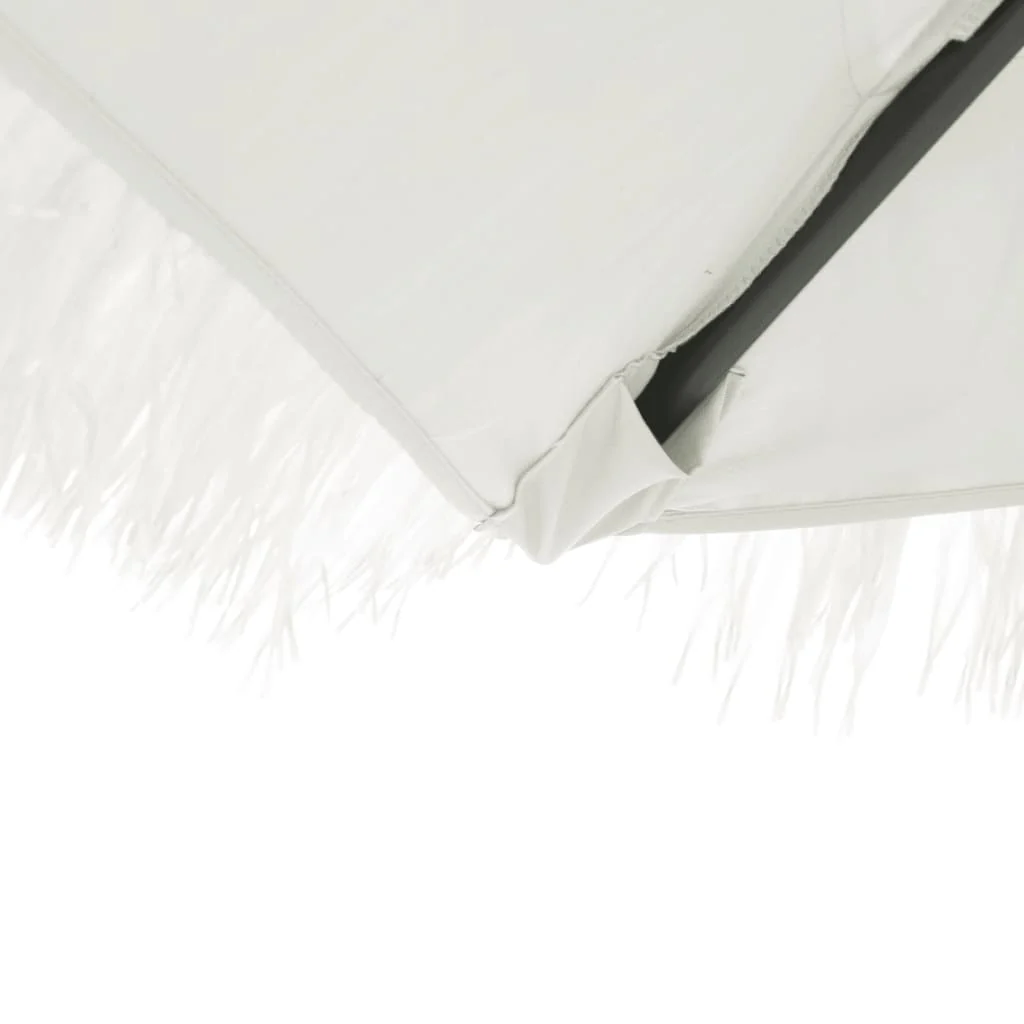 haveparasol med stålstang 388x388x248 cm hvid - Image 8