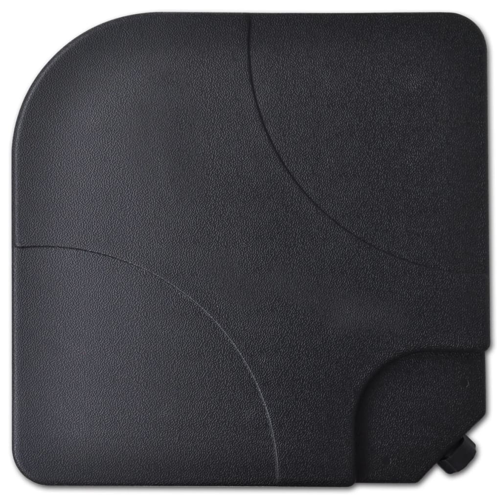haveparasol med transportabel fod aluminium hvid - Image 6