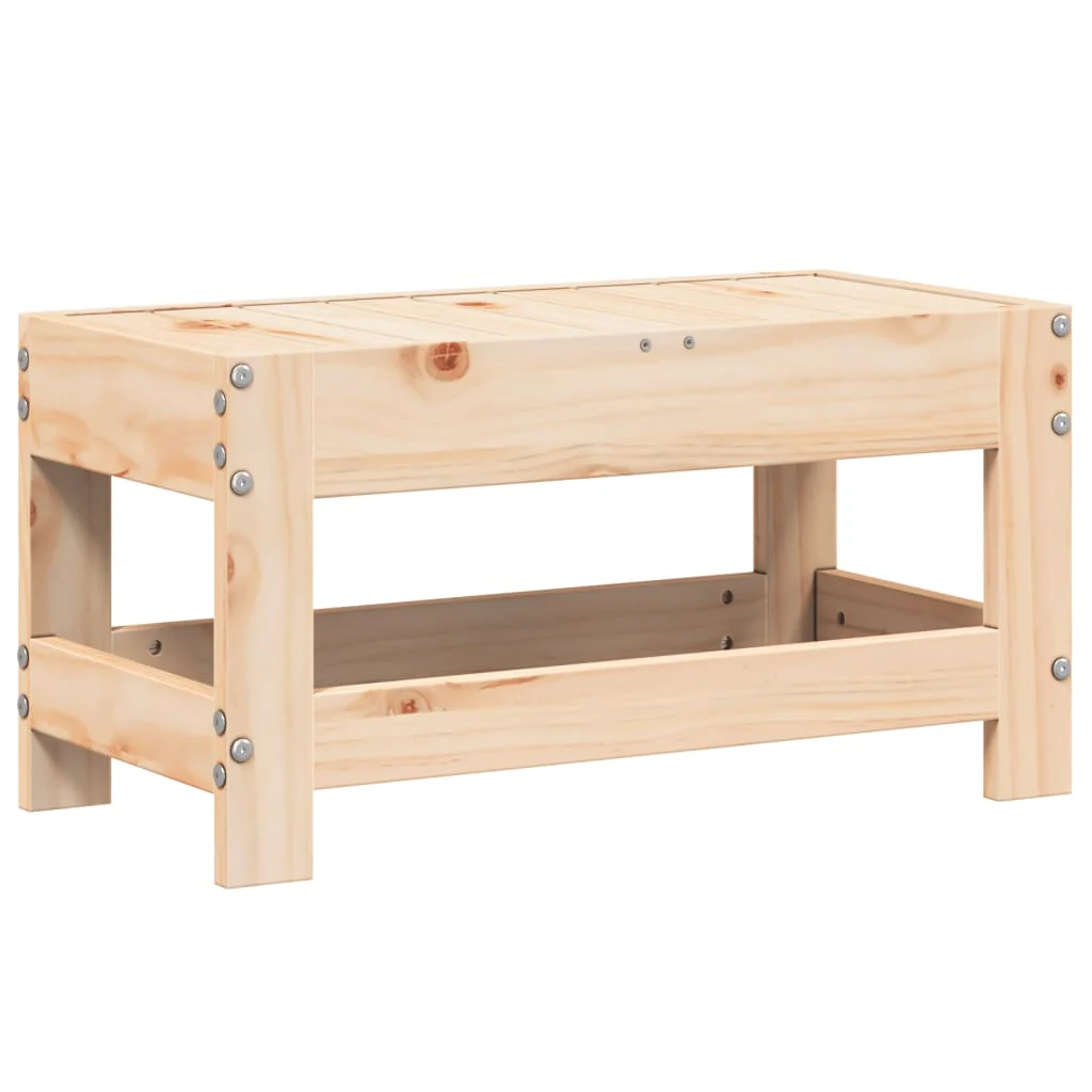haveskammel 62x30x32 cm massivt fyrretræ - Image 2