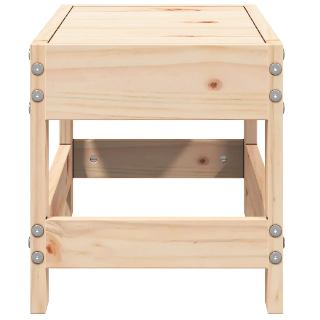 haveskammel 62x30x32 cm massivt fyrretræ - Image 5