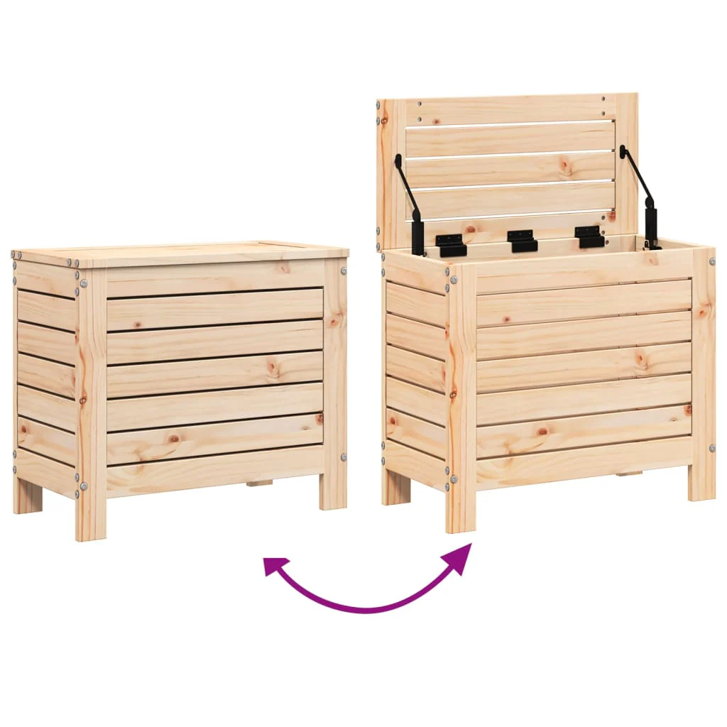haveskammel 62x31,5x52 cm massivt fyrretræ - Image 7