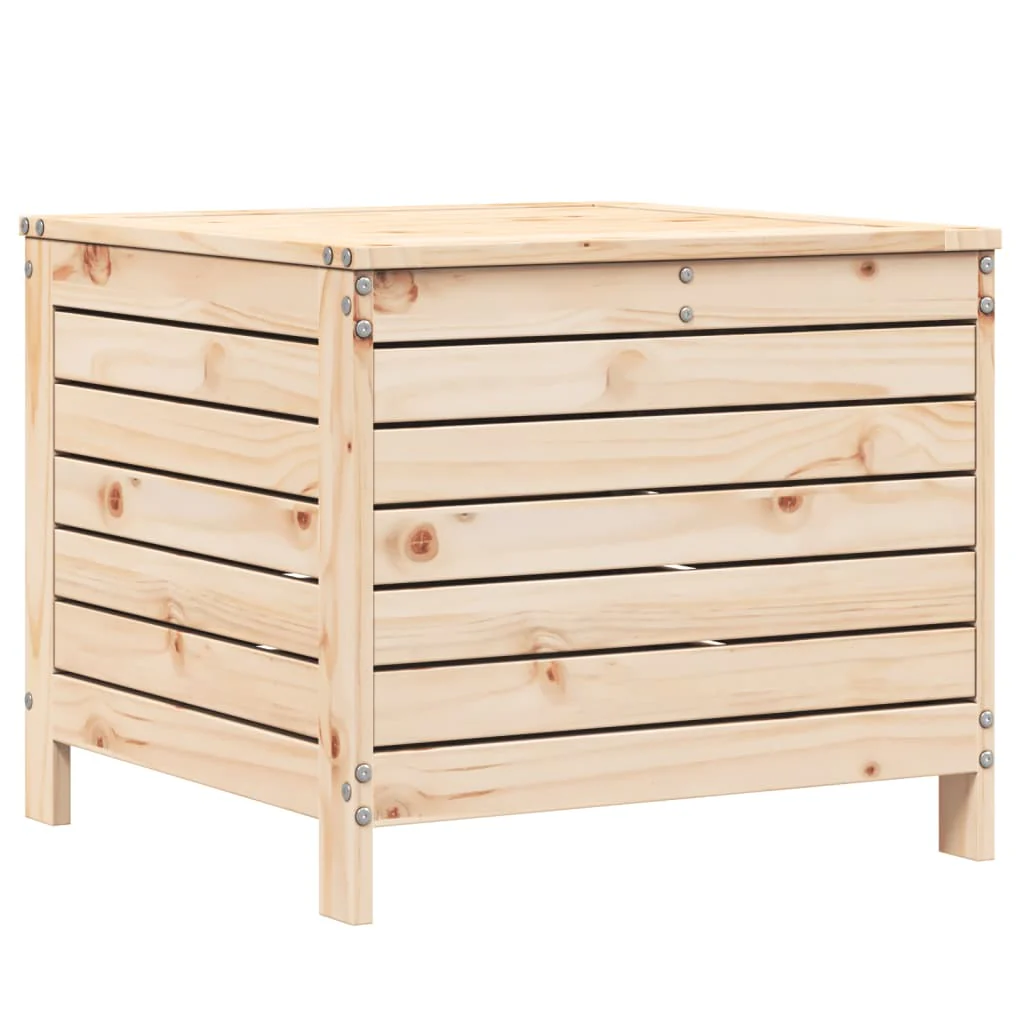 haveskammel 62x63,5x53,5 cm massivt fyrretræ - Image 6