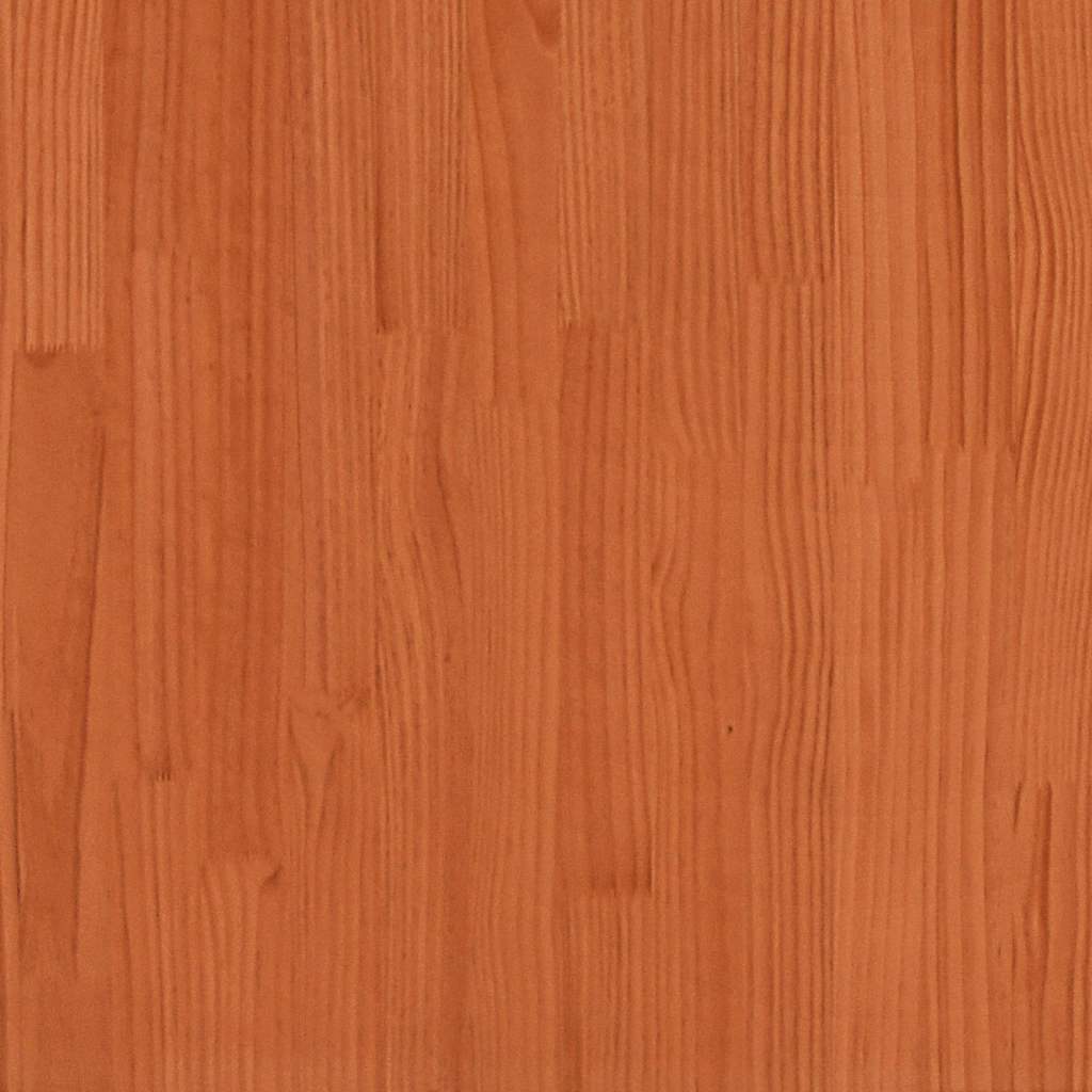 haveskammel 70x70x30 cm massivt fyrretræ brun - Image 7