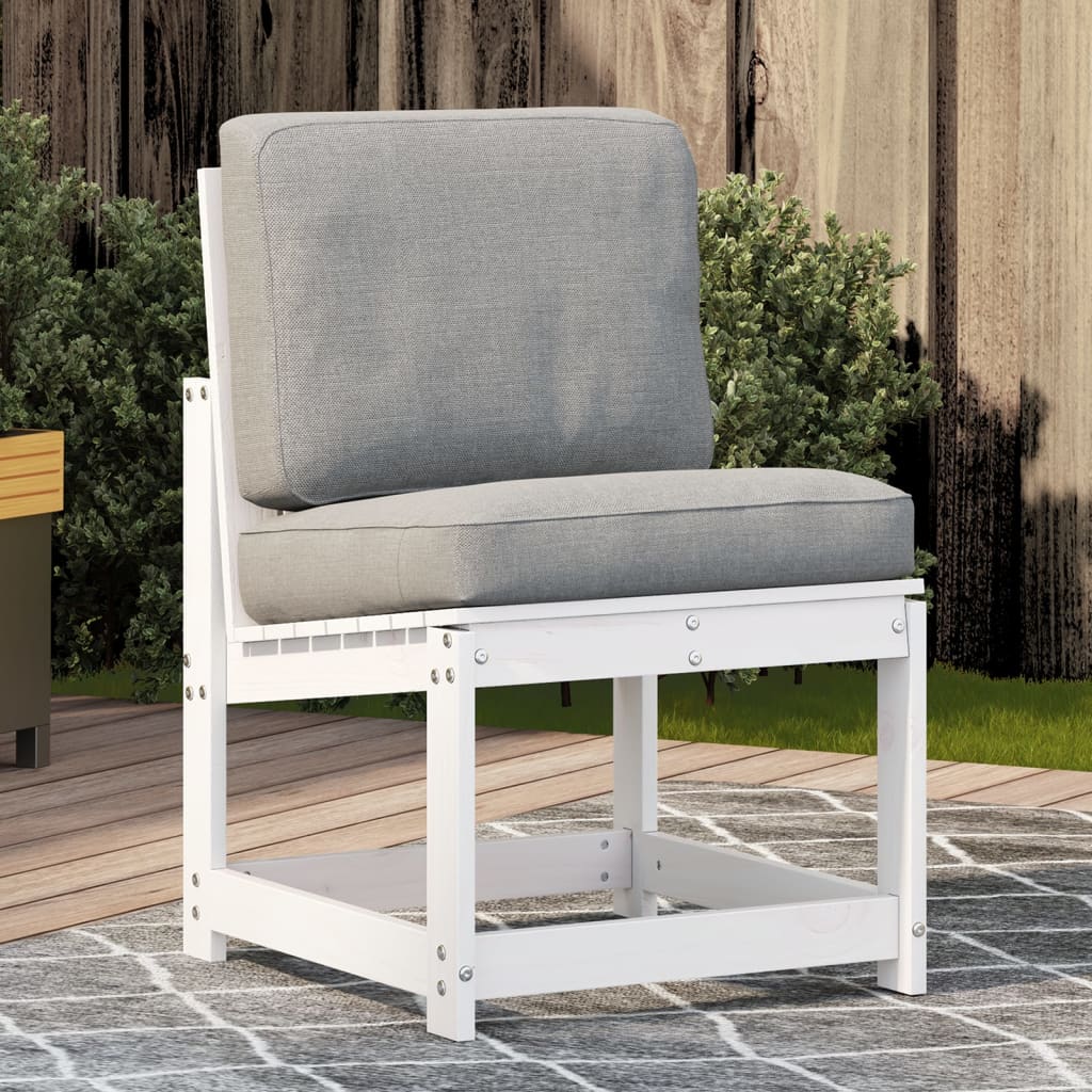 havestol 50,5x55x77 cm massivt fyrretræ hvid