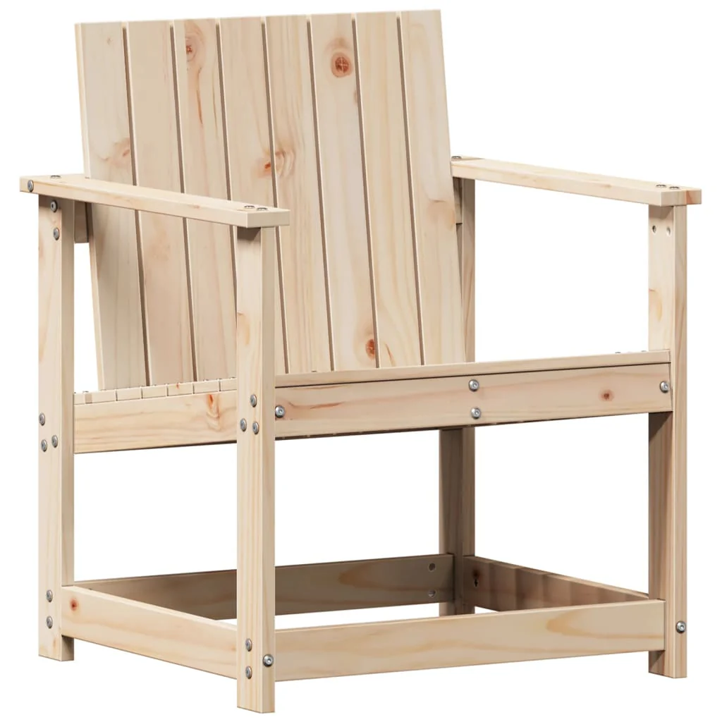 havestol 62x56x77 cm massivt fyrretræ - Image 2