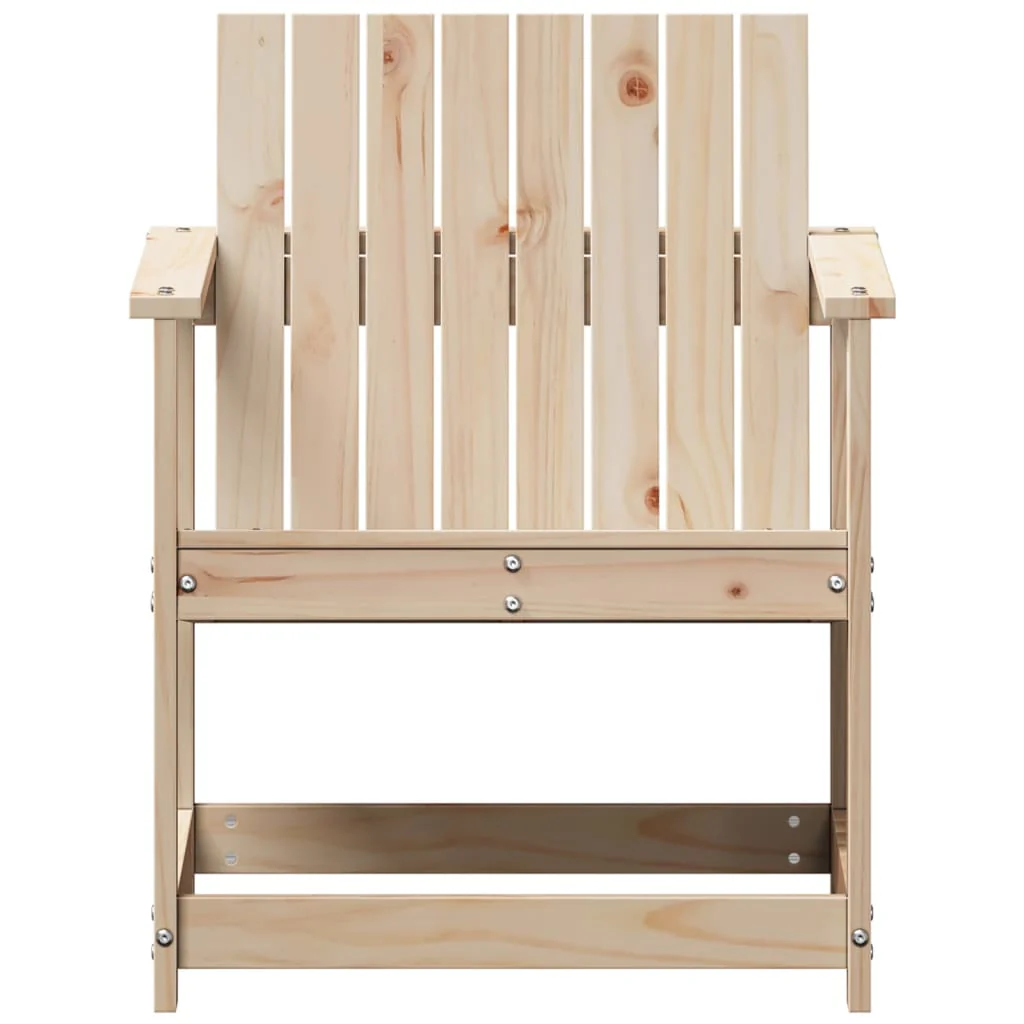 havestol 62x56x77 cm massivt fyrretræ - Image 4