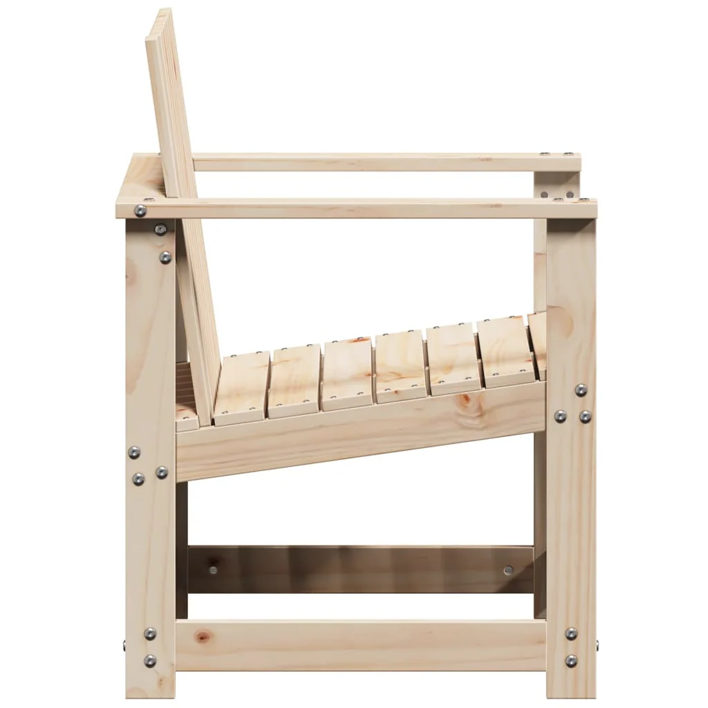 havestol 62x56x77 cm massivt fyrretræ - Image 5