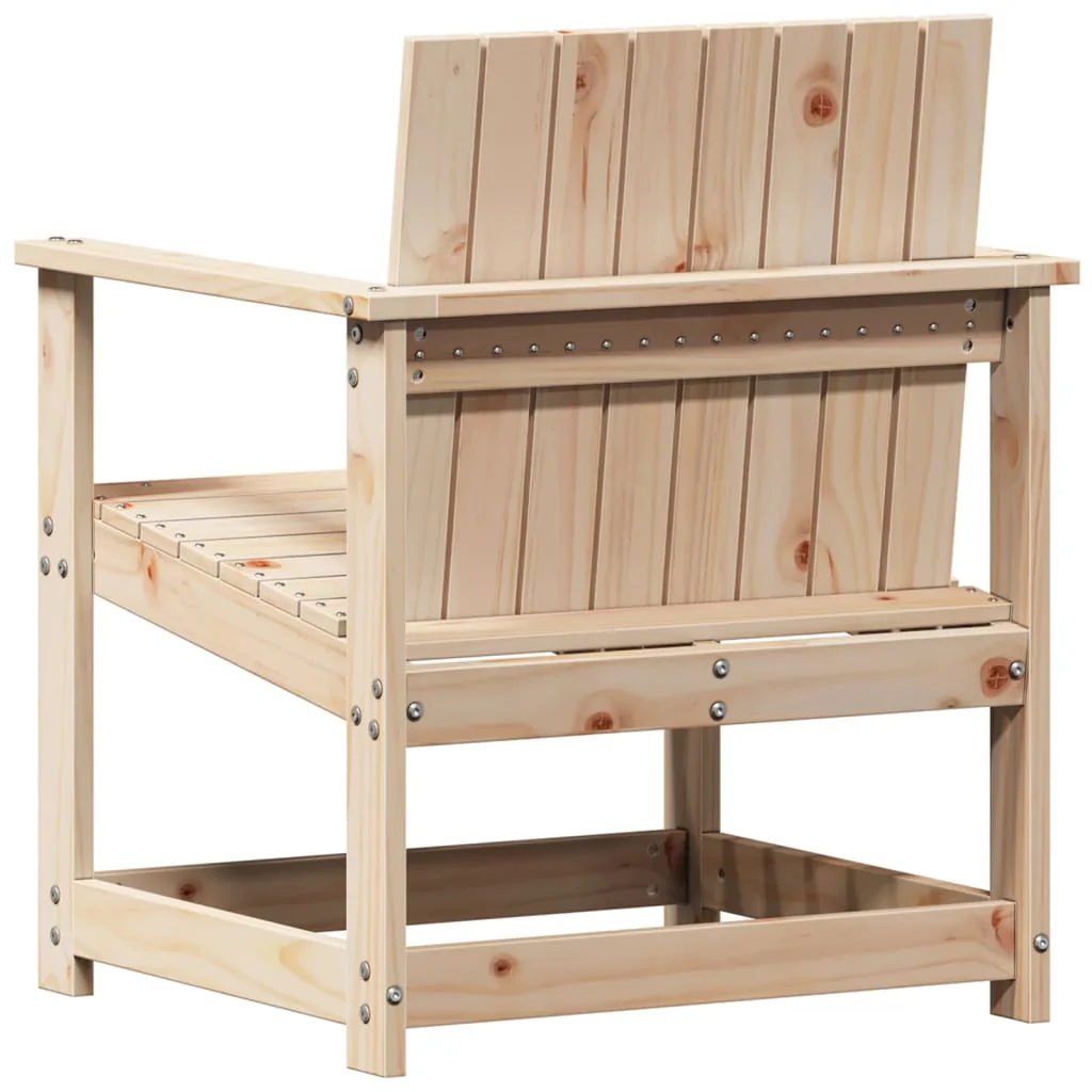 havestol 62x56x77 cm massivt fyrretræ - Image 6