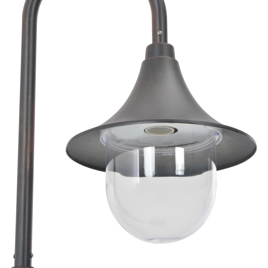 havestolpelampe E27 120 cm aluminium bronzefarvet - Image 4