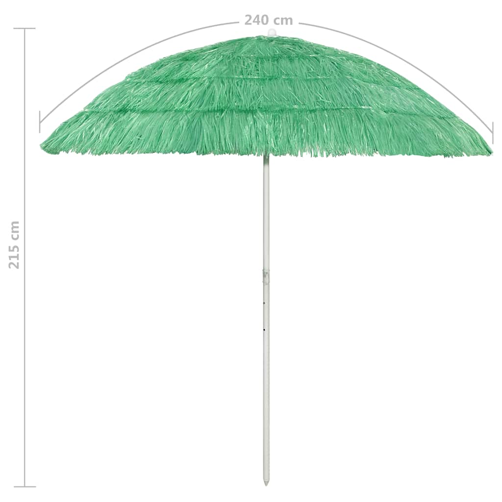 Hawaii-strandparasol 240 cm grøn - Image 7