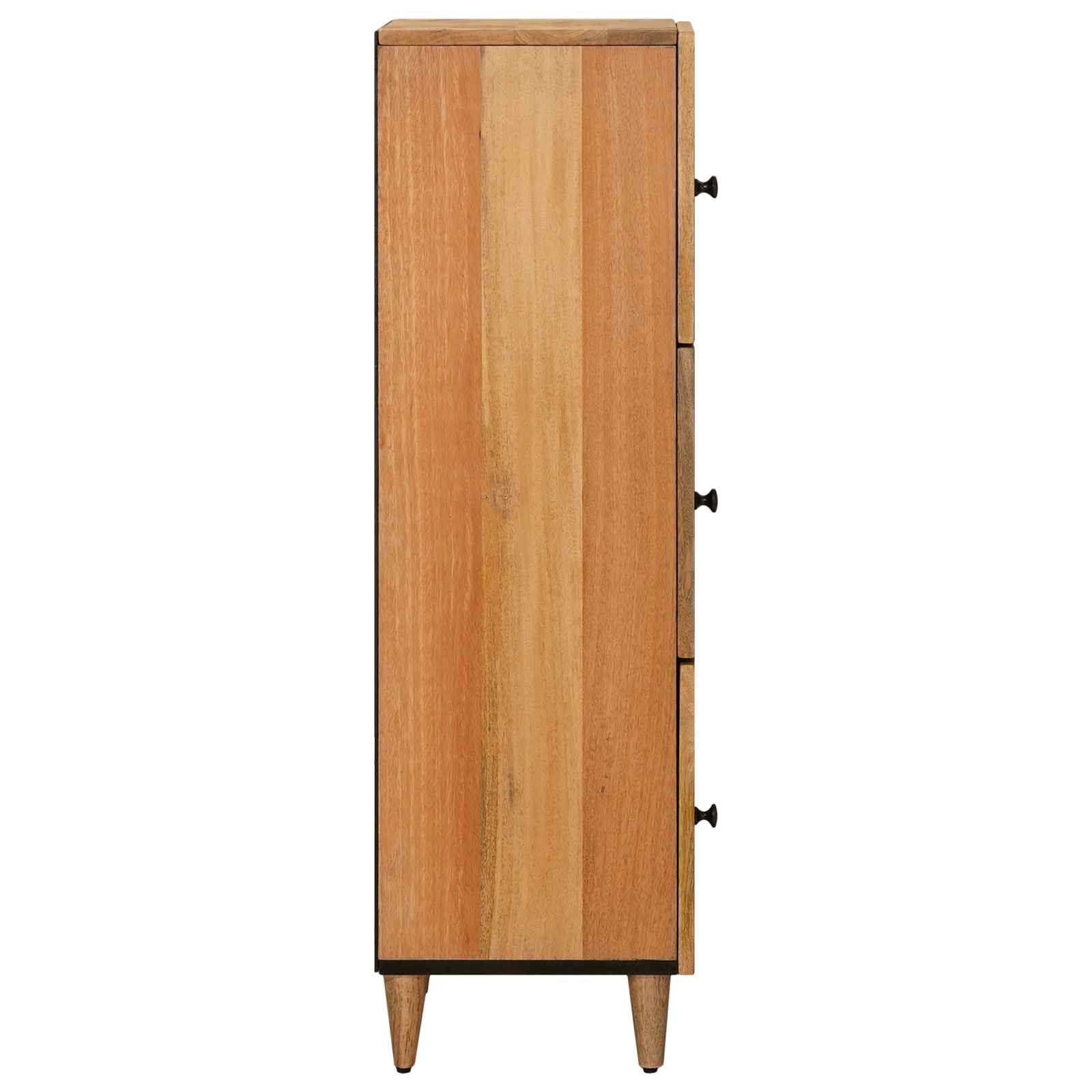 Highboard med dør Naturfarvet 40 x 33 x 110 cm Massivt mangotræ - Image 4