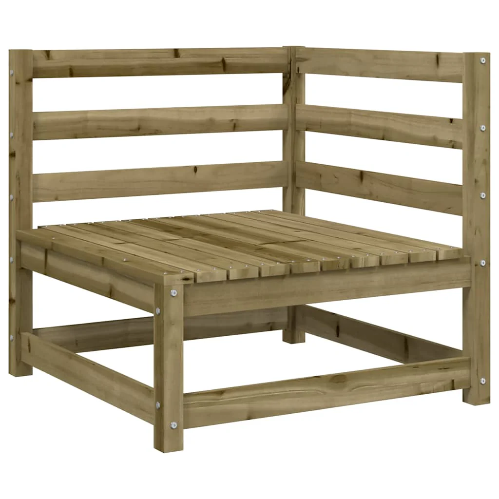 hjørnemodul til havesofa 70x70x67 cm imprægneret fyrretræ - Image 2