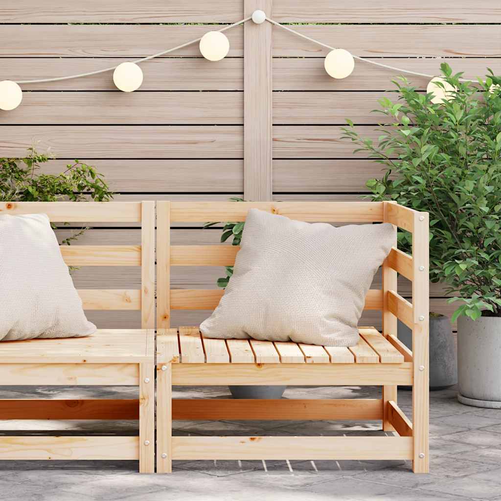 hjørnemodul til havesofa 70x70x76 cm massivt fyrretræ - Image 3