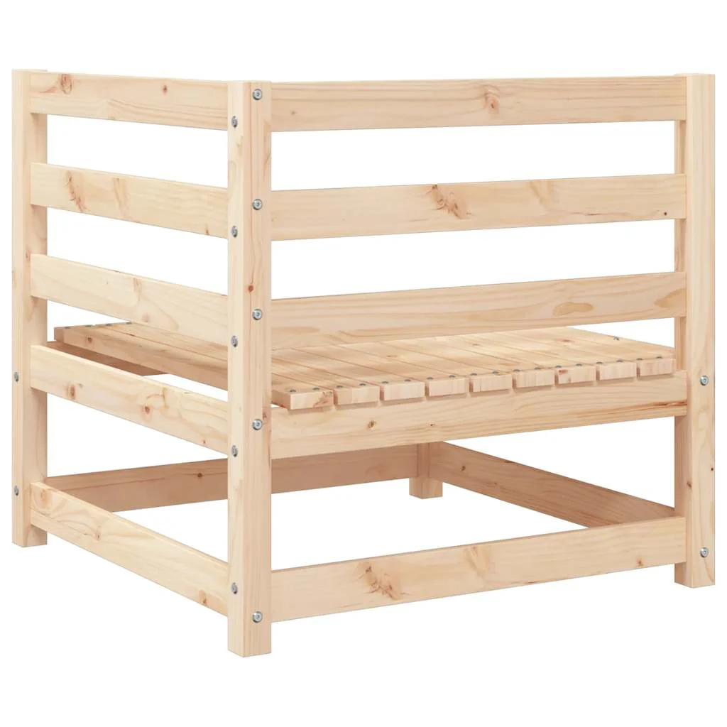 hjørnemodul til havesofa 70x70x76 cm massivt fyrretræ - Image 6