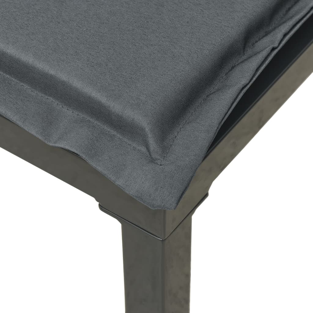 hjørnemodul til havesofa med hynder polyrattan sort og grå - Image 7