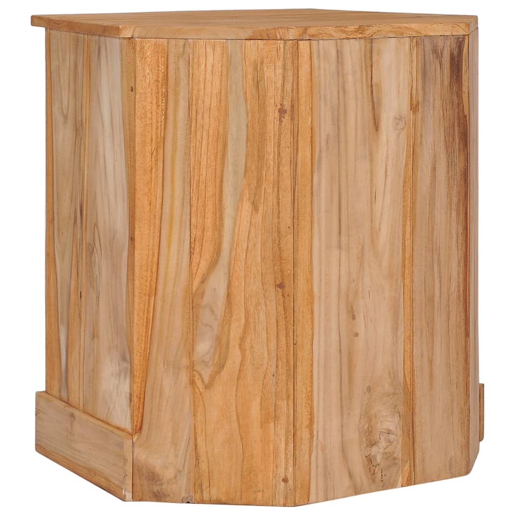hjørneskab 60x45x60 cm massivt teaktræ - Image 5