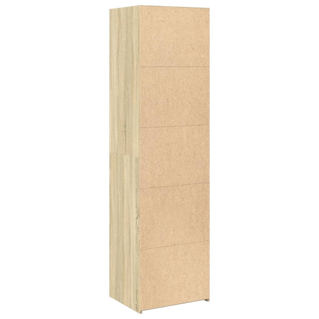 højskab 50x41x185 cm konstrueret træ sonoma-eg - Image 6
