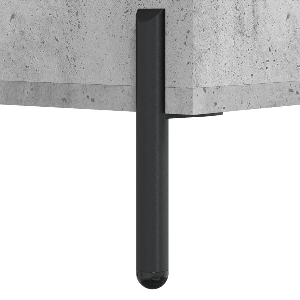 højskab 69,5x34x180 cm konstrueret træ betongrå - Image 10