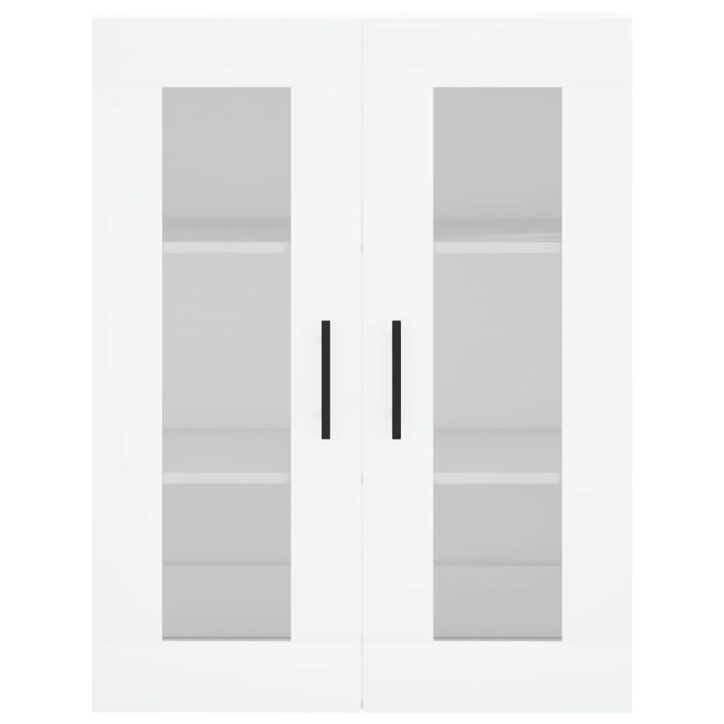 højskab 69,5x34x180 cm konstrueret træ hvid - Image 6