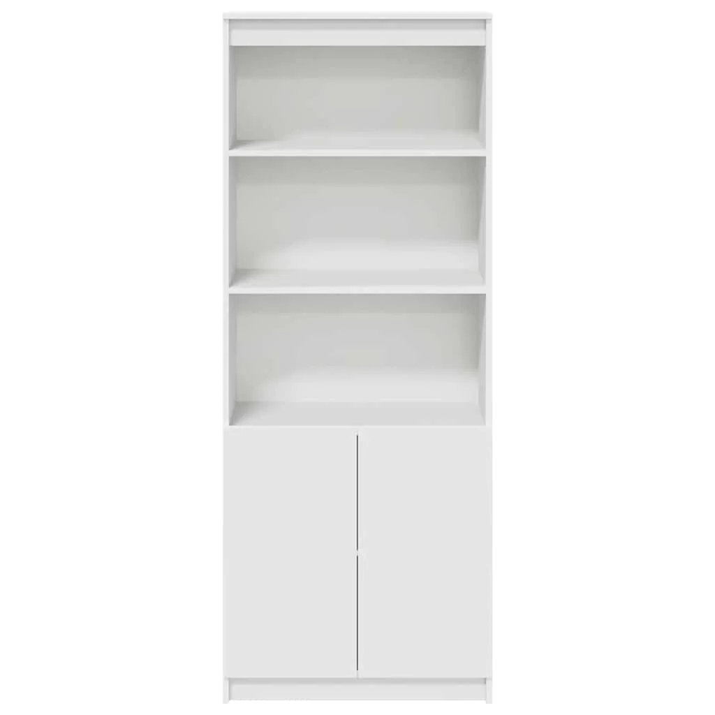 højskab 70x35x180 cm konstrueret træ hvid - Image 6