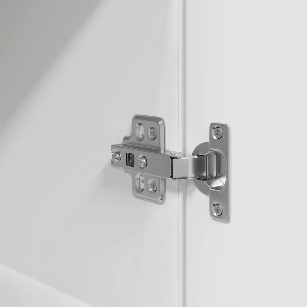 højskab 70x35x180 cm konstrueret træ hvid - Image 9