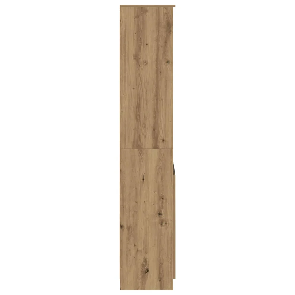 højskab 70x35x180 cm konstrueret træ kunsteg - Image 7