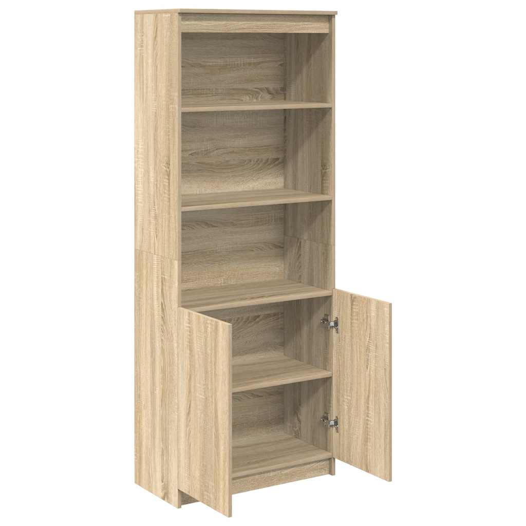 højskab 70x35x180 cm konstrueret træ sonoma-eg - Image 5