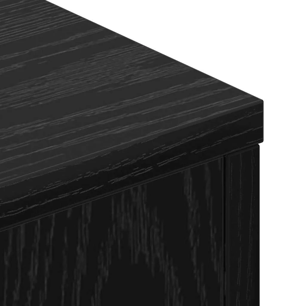 Hovedgærde Sort eg 140 x 17 x 104,5 cm Konstrueret træ - Image 8