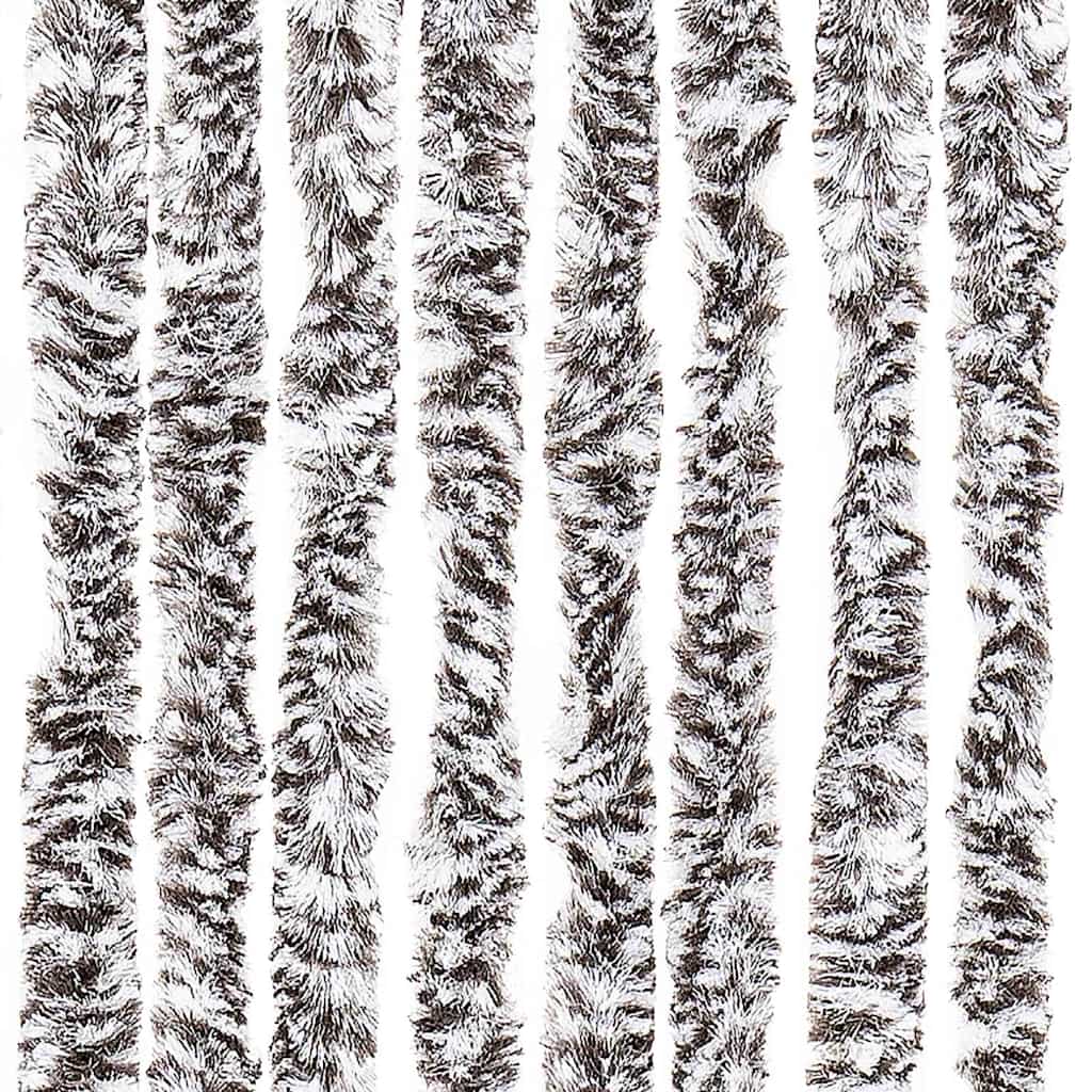 insektgardin 56x200 cm chenille brun og beige - Image 6