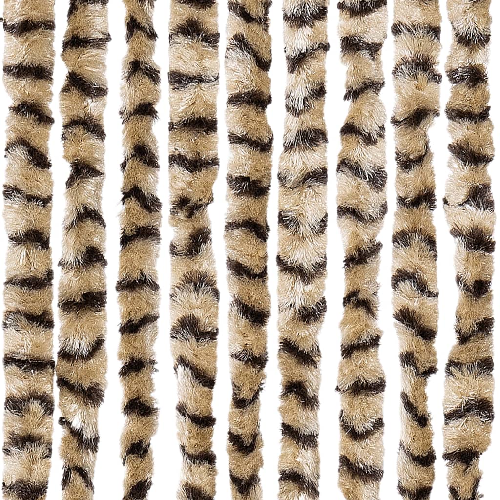 insektgardin 90x220 cm chenille beige og brun - Image 6