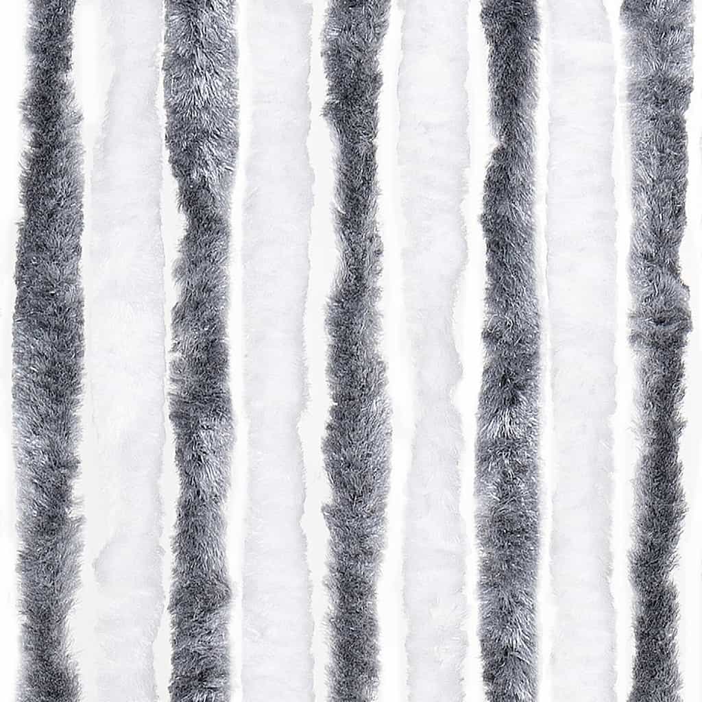 insektgardin grå og hvid 56 x 185 cm chenille - Image 6
