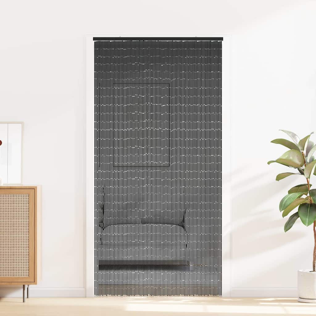 insektgardin til døren 90x220 cm bambus mørkegrå - Image 2