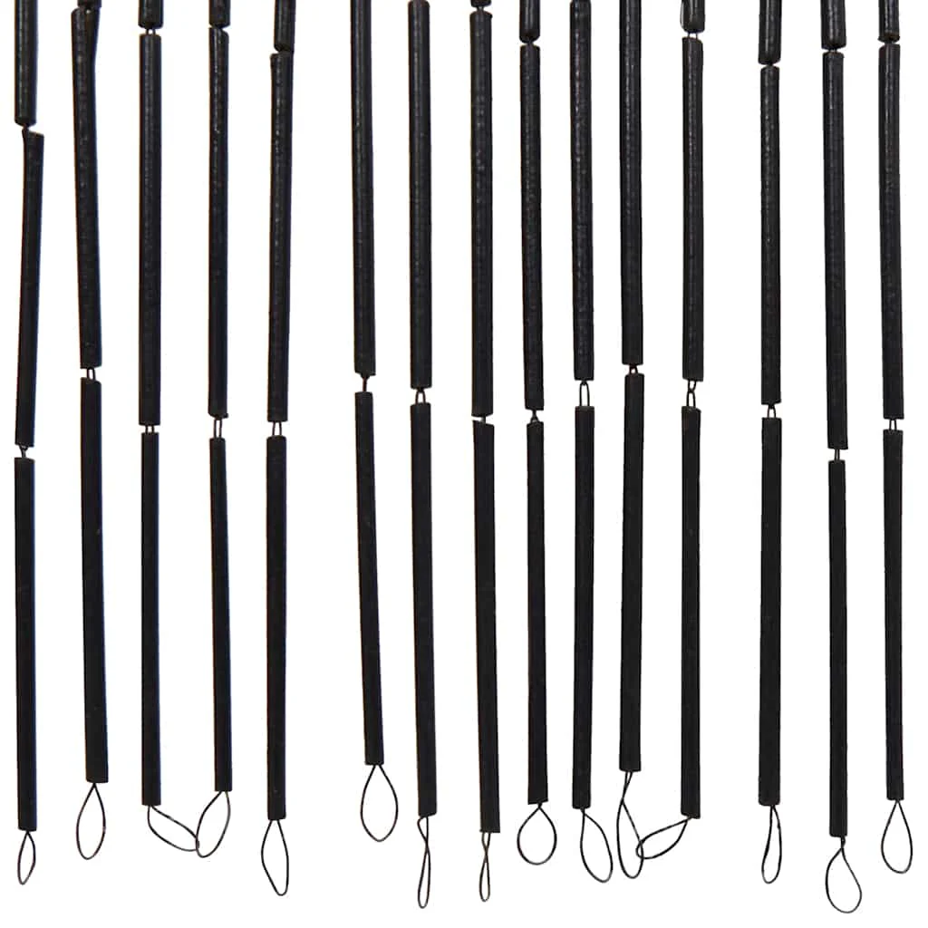insektgardin til døren palmetræ print 100x220 cm bambus - Image 5