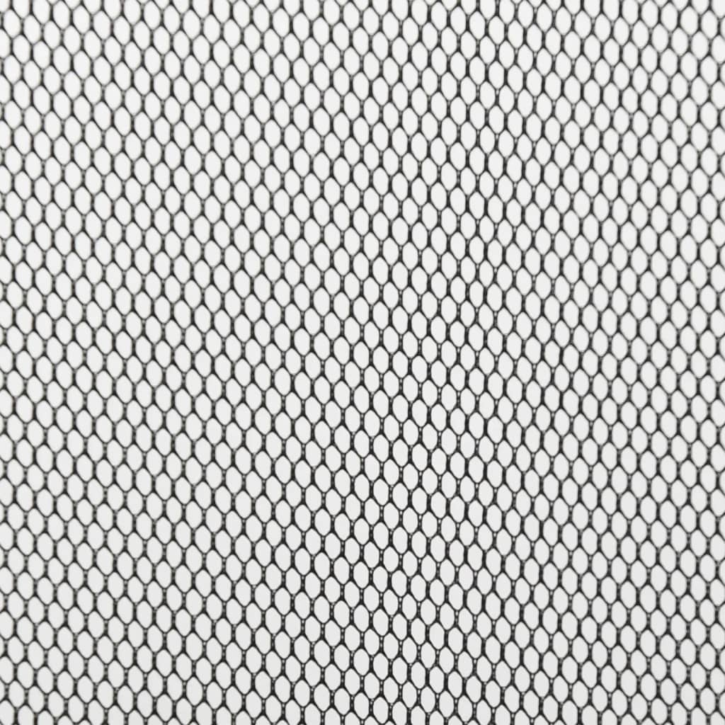 insektnet til dør med netgardin i 10 dele 240x240 cm sort - Image 7