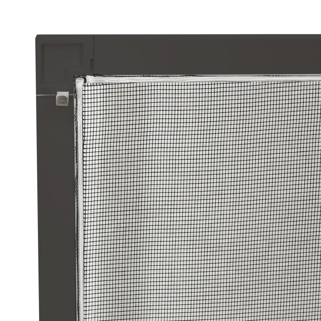 insektnet til vinduer 90x120 cm antracitgrå - Image 7