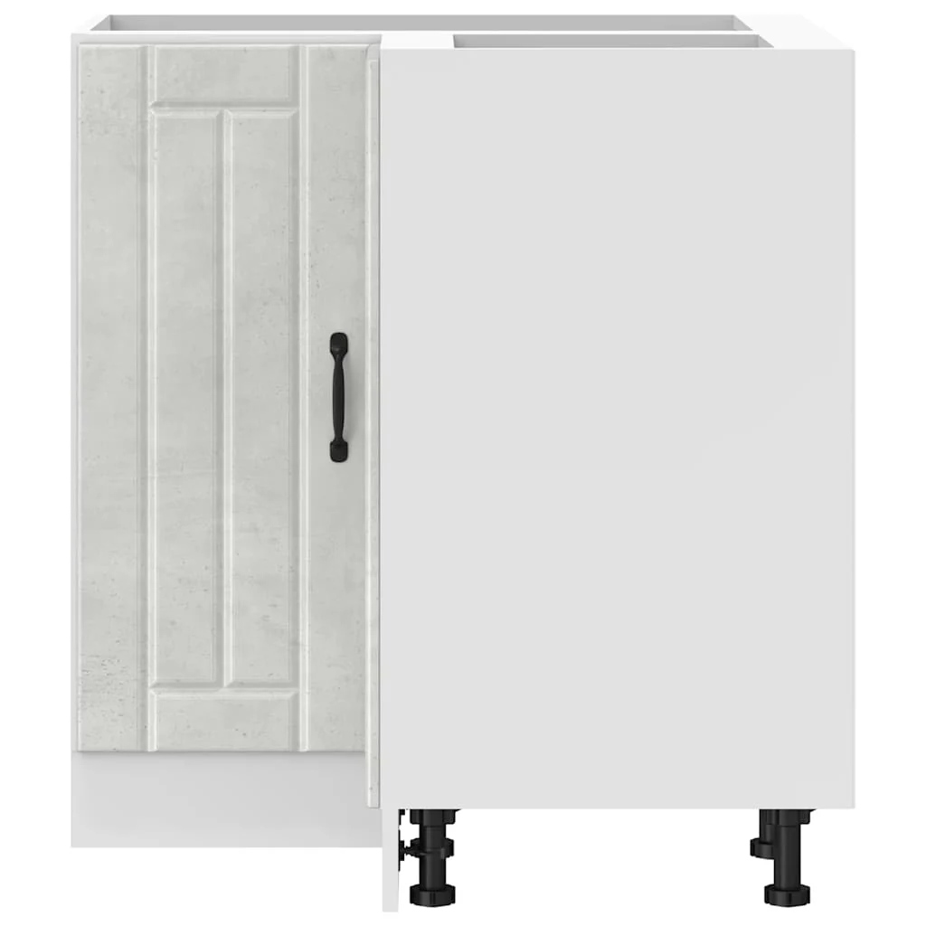 køkkenhjørneskab Lucca konstrueret træ beton grå - Image 5