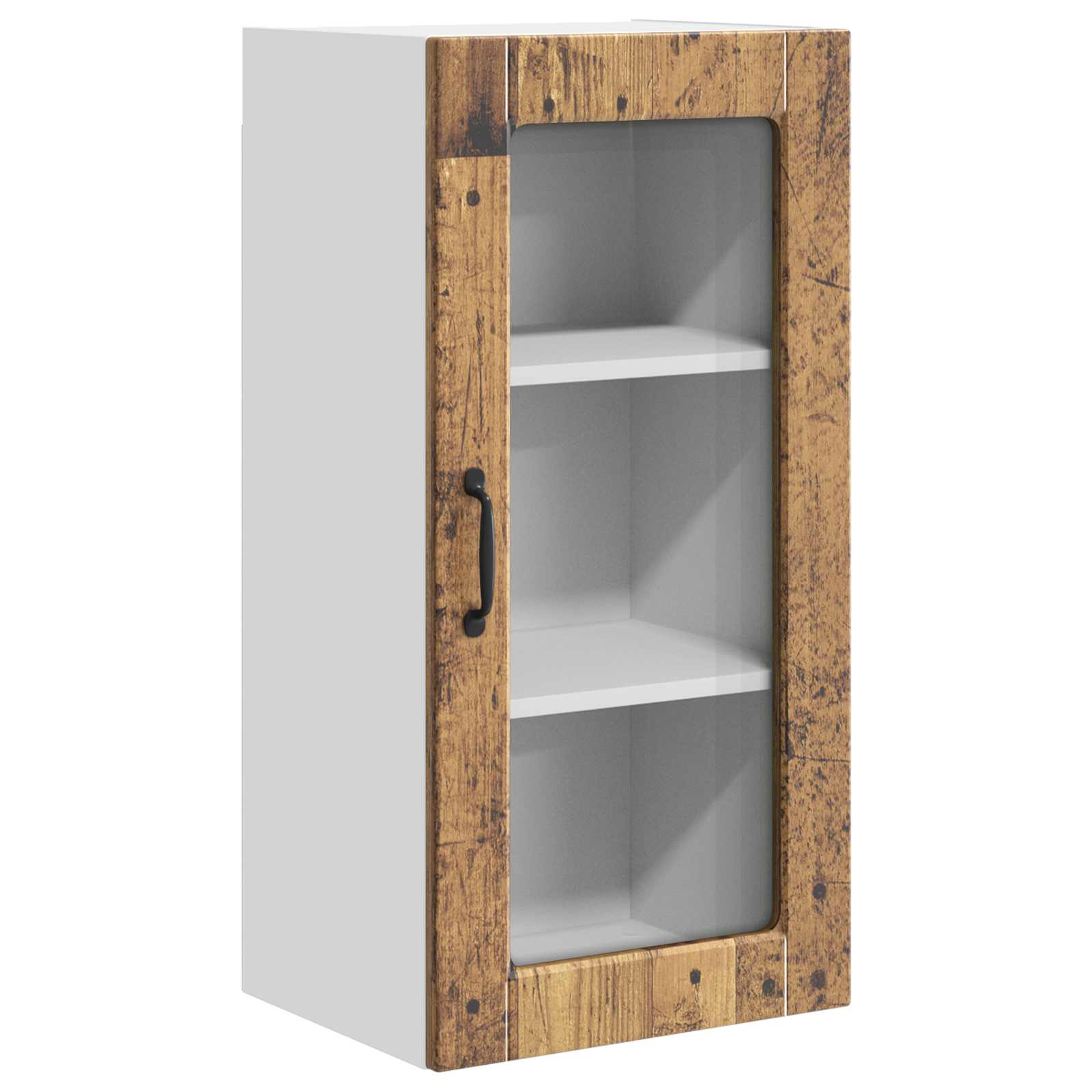 Køkkenskab 2 pcs Gammelt træ 40 x 31 x 80 cm Konstrueret træ - Image 7